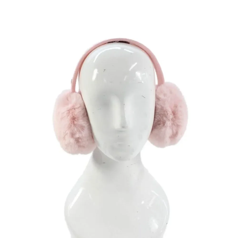 Kate Spade Womens Faux Fur Ear Muffs Pink One Size
